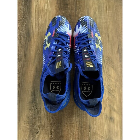 Under Armour Blur  2 MC Freedom USA Blue Football Cleats Men Size 11 New